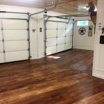 Rustic Concrete Wood Garage Floor