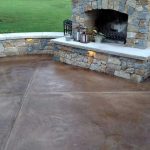 Slate Stained Concrete Patio