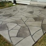 Grand Flagstone Concrete Patio