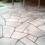 Grand Flagstone Concrete Swimming Pool Deck