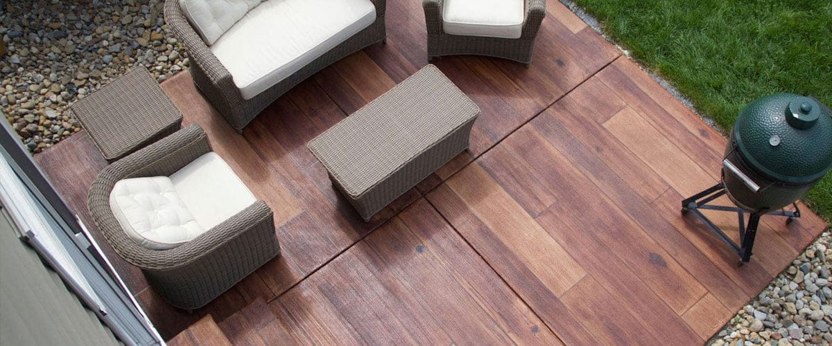 Concrete Wood Patio