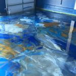 Metallic Marble Concrete Flooring